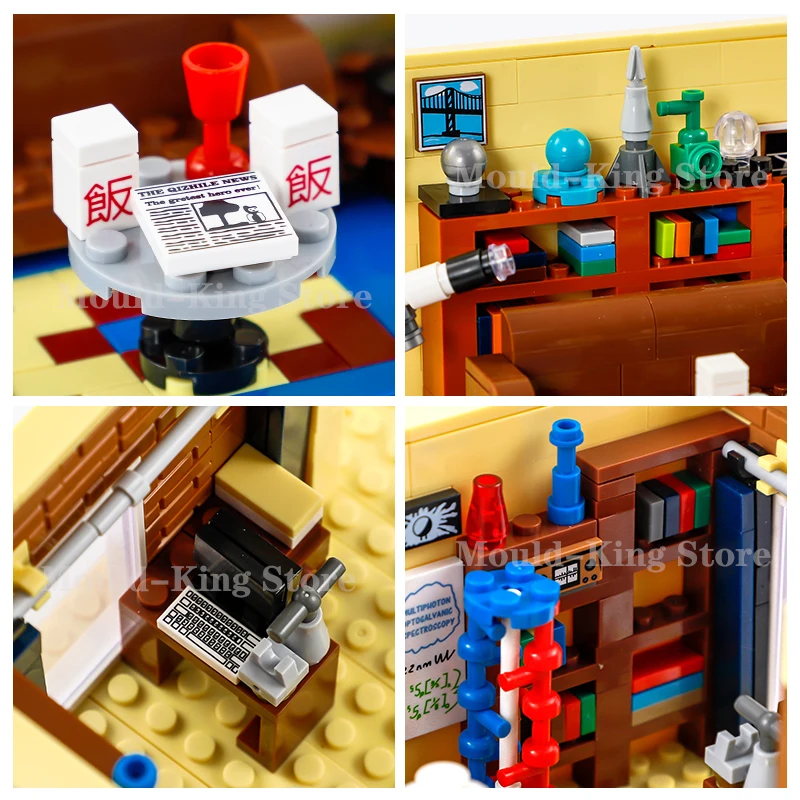 Идеи 21302 Теория большого взрыва гостиная TBBT MOC Строительные блоки Друзья