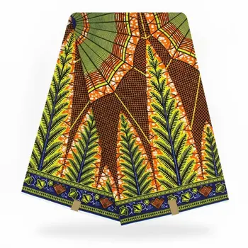 

100% Polyester Wax Prints Fabric Ankara Pagne Veritable Wax High Quality 6 Yards African Fabric For Nigerian Women Party Dress