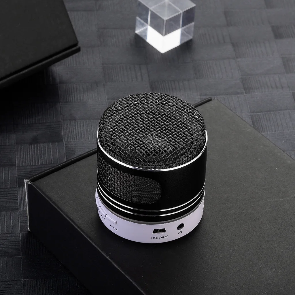 Мини Bluetooth динамик USB СВЕТОДИОДНЫЙ светильник беспроводной портативный музыкальный ящик сабвуфер небольшой беспроводной Bluetooth динамик наружный динамик