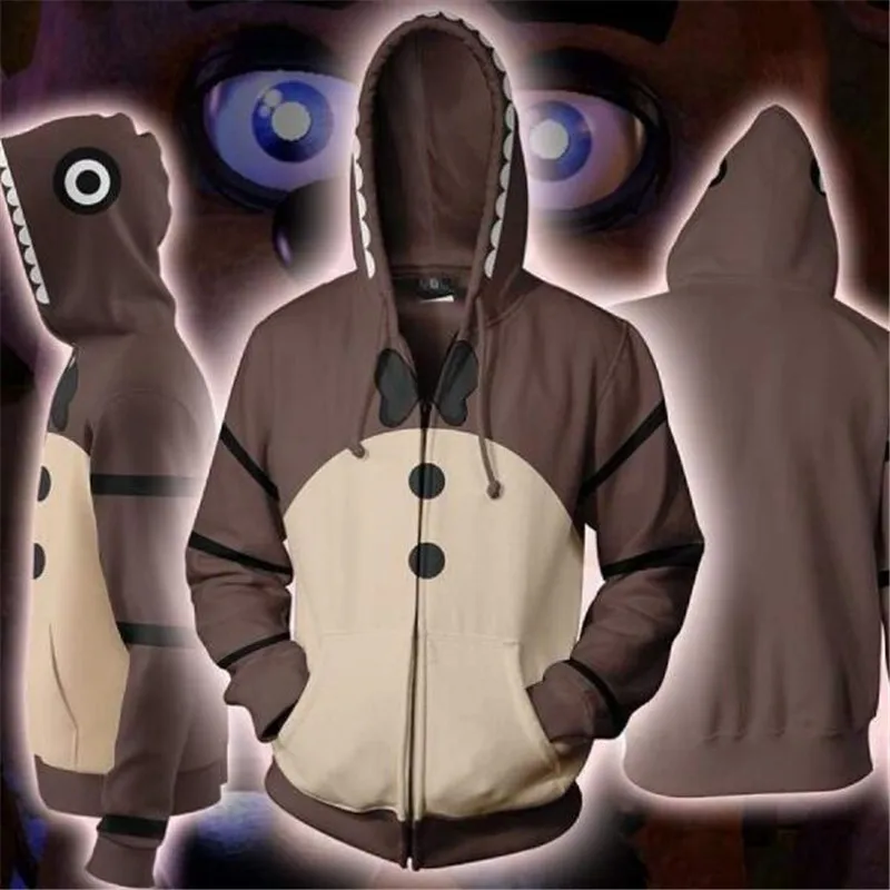 Игра Five Nights at Freddy's r косплей толстовка на молнии Одежда для мужчин и женщин игровой свитер 3D цифровая печать Новинка