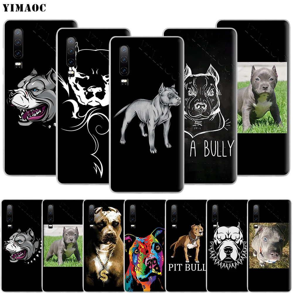 YIMAOC Pit Bull Dog Phone Case for Huawei P8 P9 P10 P20 P30 Lite Pro P Smart Z 2018 2019 | Мобильные телефоны и