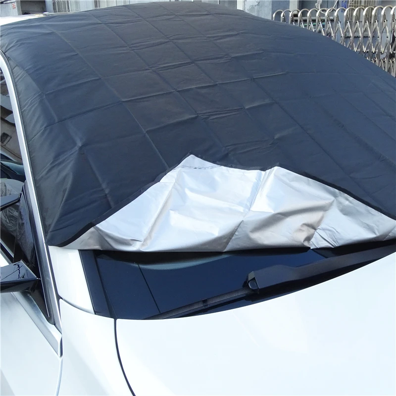 Car Magnetic Sunshade Cover 210*125cm Car Windshield Snow Sun Shade Waterproof Protector Cover Front Windscreen