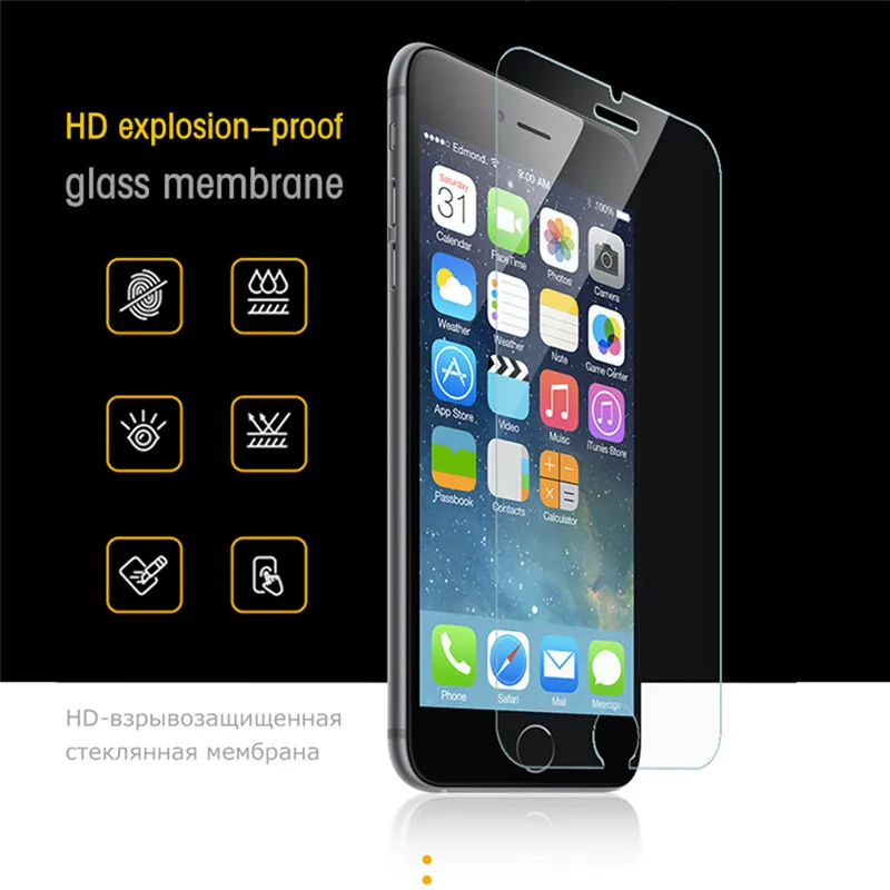 Закаленное стекло для iphone 11 Pro Max X XR XS Max 6 6S 7 8 Plus полное покрытие Защита экрана для iphone 11 pro max стеклянная пленка