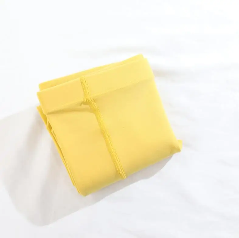 yellow Бархатные колготки ярких цветов; женские плотные теплые колготки; сезон осень-зима; высокие эластичные колготки без ступней; Panty Femme Medias - Цвет: yellow