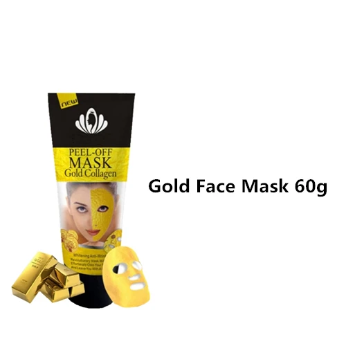 Золотой удалить угри маска сужает поры улучшает грубую маска для носа против черных точек зазывал маска для удаления угрей увлажняющий лицо крем 120 г - Цвет: 60g Gold Mask