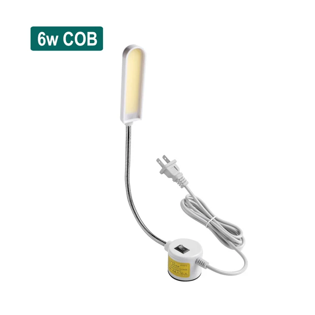 Industrial Lighting Sewing Machine LED Lights Multifunctional Flexible Work Lamp Magnetic Sewing light for Drill Press Lathe White 6W COB