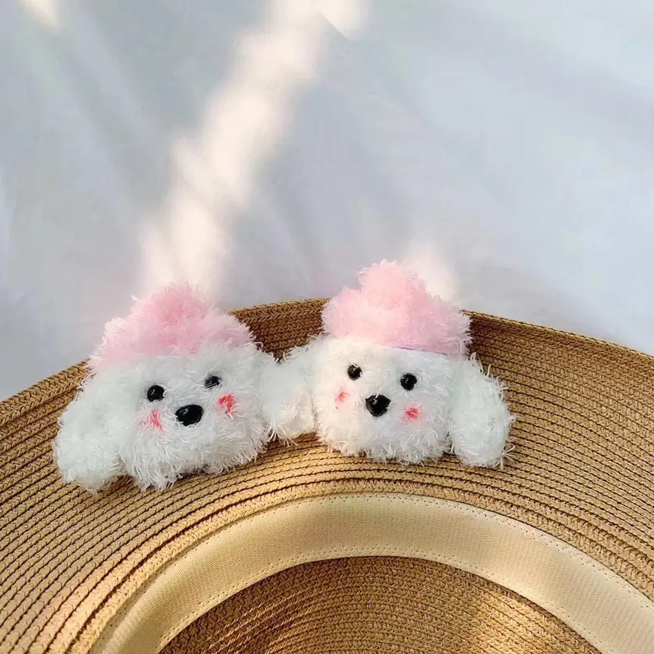 3D Cute Earphone Case For Airpods Case 1 Cartoon Knitted Plush Cover For Apple Airpods 2 Case Bear Teddy Dog Rabbit Earpods Case