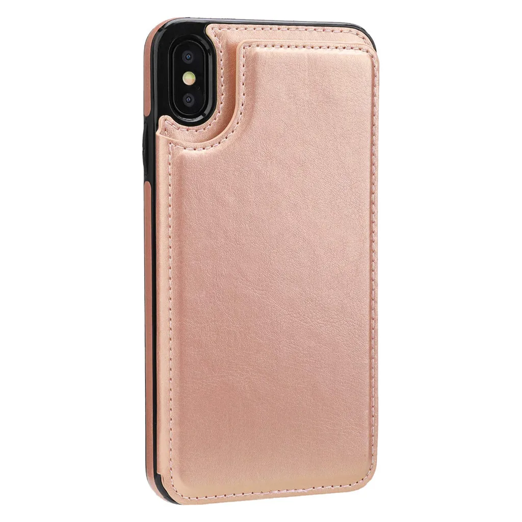 Для iPhone XS Max чехол 2 в 1 Магнитный кожаный кошелек флип слот для карт подставка