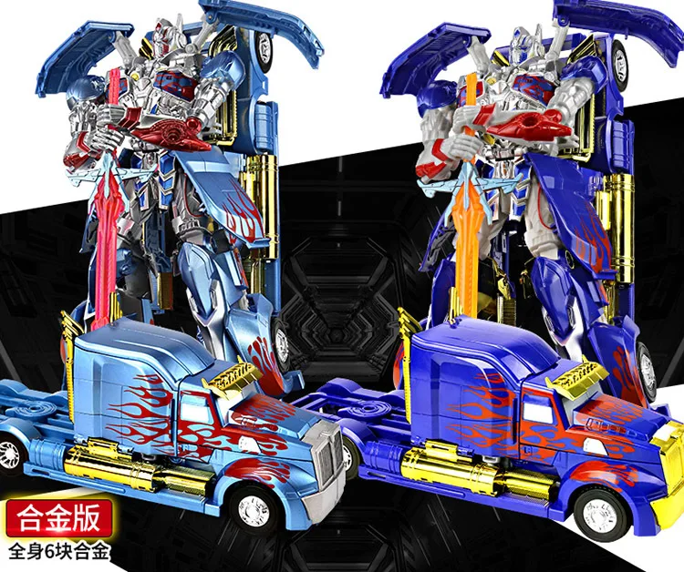 Transformation Robot Toys Car Series Anime Optimus Prime Alloy Plastic Abs Robot For Kids Boy Toys Christmas gifts
