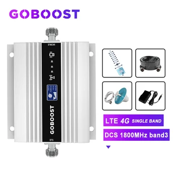 

GSM Amplifier LTE 4G 1800 Cellular Signal booster Signal For Mobile Phones 4G Repeater DCS Band3 LCD Dispaly Yagi Antenna Kit -