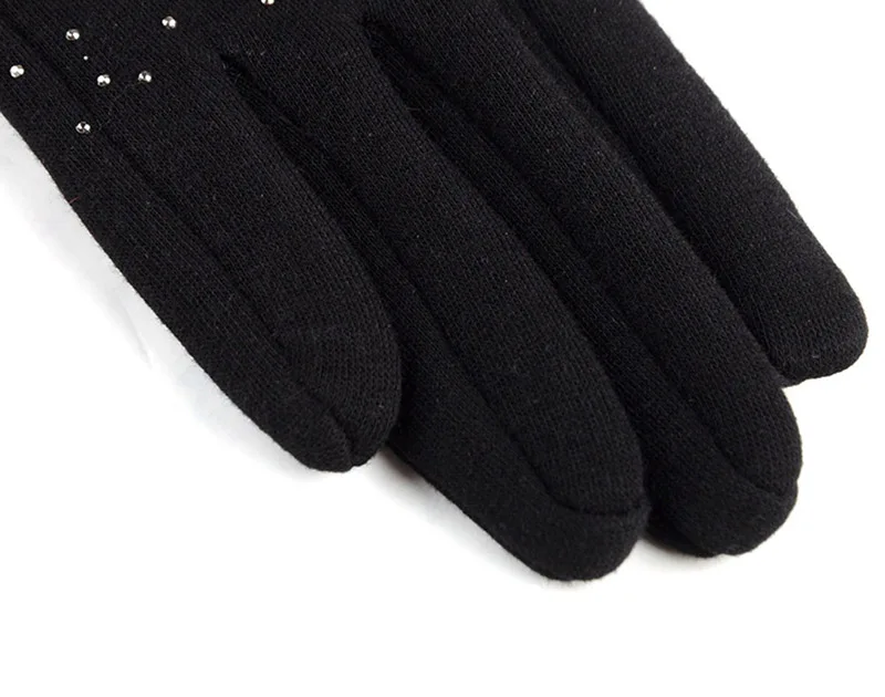 Женские зимние перчатки с сенсорным экраном, плюшевые зимние теплые варежки, элегантные вельветовые Утепленные перчатки для вождения D86