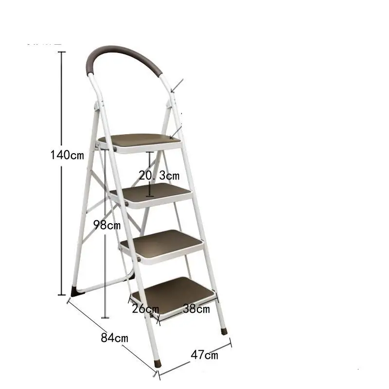 Version C Плиант Tangga Lipat Escalon Plegable Marches Banco Escalera tabrete De Cocina Stepladder Merdiven стул Escabeau Лестница Стул - Цвет: Version C