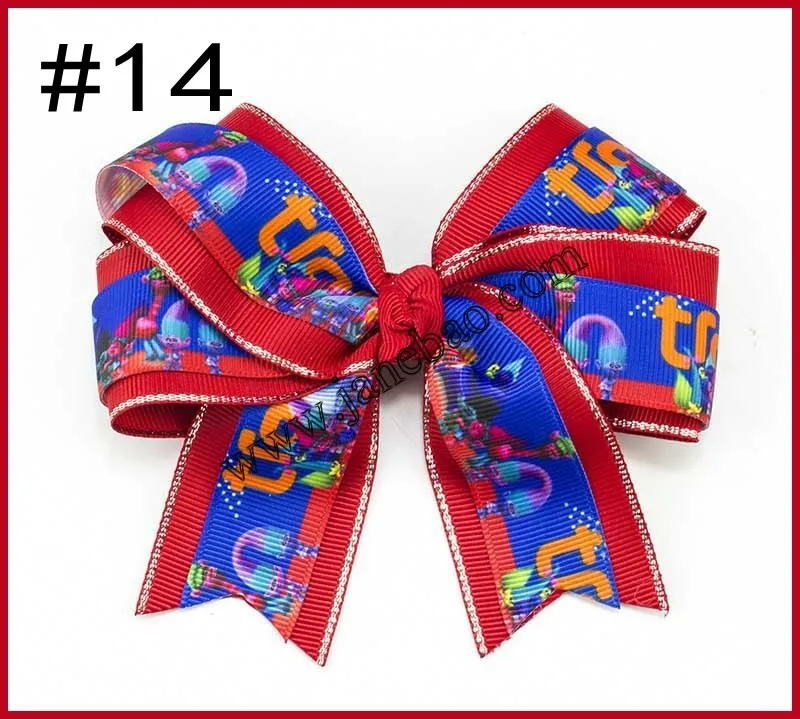 300 шт 4,5 ''персонаж Cheer аксессуары для волос бант зажим девушка бант волосы популярный цвет болельщик банты для волос cheer