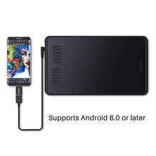 HUION h640p 6-inch цифровая ручка Планшеты графический Рисунок Планшеты 8192 Давление уровни пассивный ручка с Батарея- для ОГУ игры
