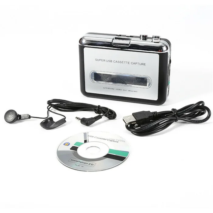 Кассетный usb-плеер в MP3 конвертер захват Портативный Аудио Tape-to-MP3 музыкальный плеер коммутатор GT66