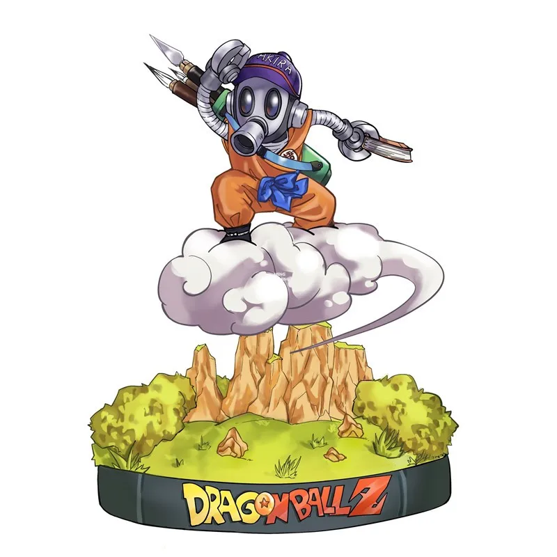 " Статуя Dragon Ball Сон Гоку бюст Супер Saiyan полноразмерный портрет Kakarotto Clouduolc анимационная фигурка GK игрушечная коробка 22 см V532