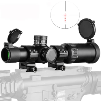 

1-4X24 Reticle Tactical Riflescope With Target Turrets Hunting Scopes For Sniper Rifle New Arrival