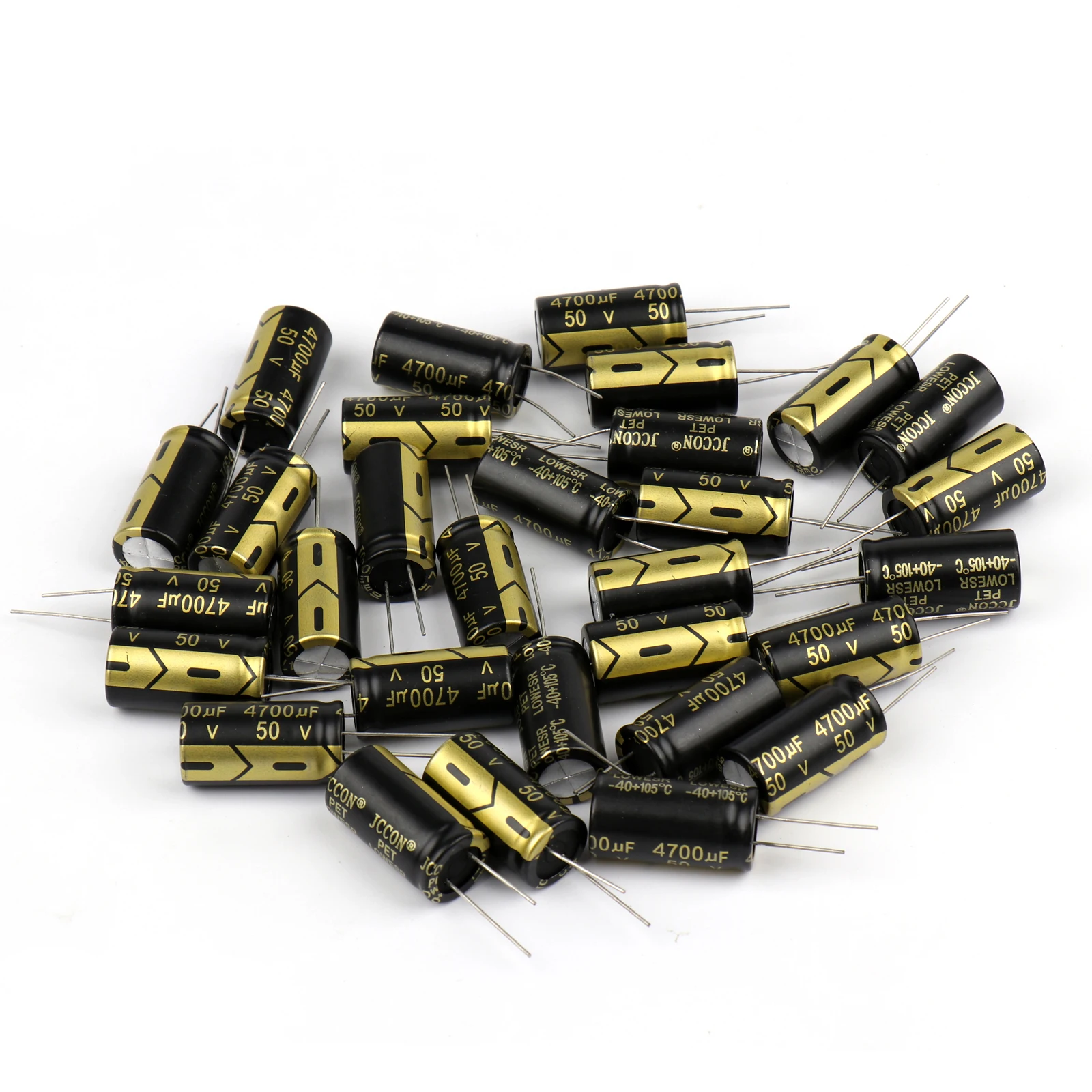 JCCON Aluminum Electronic Capacitor 2Pcs 25/35/50/63/100/160/200/250/450V High Frequency Low ESR Capacitors Capacitance aluminum capacitor aluminum electrolytic capacitor