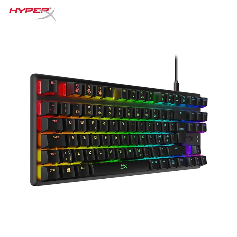 Механическая игровая клавиатура HyperX из сплава Origins компактный портативный