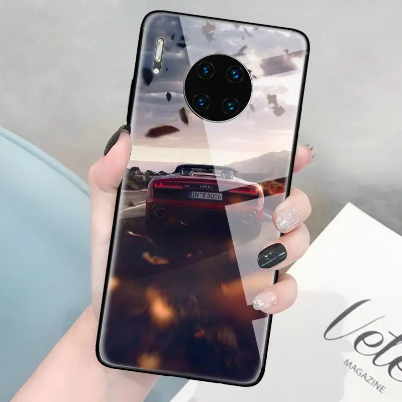 Чехол из закаленного стекла для Huawei P20 Lite P30 Pro Mate 10 20 Honor 8X Роскошный чехол