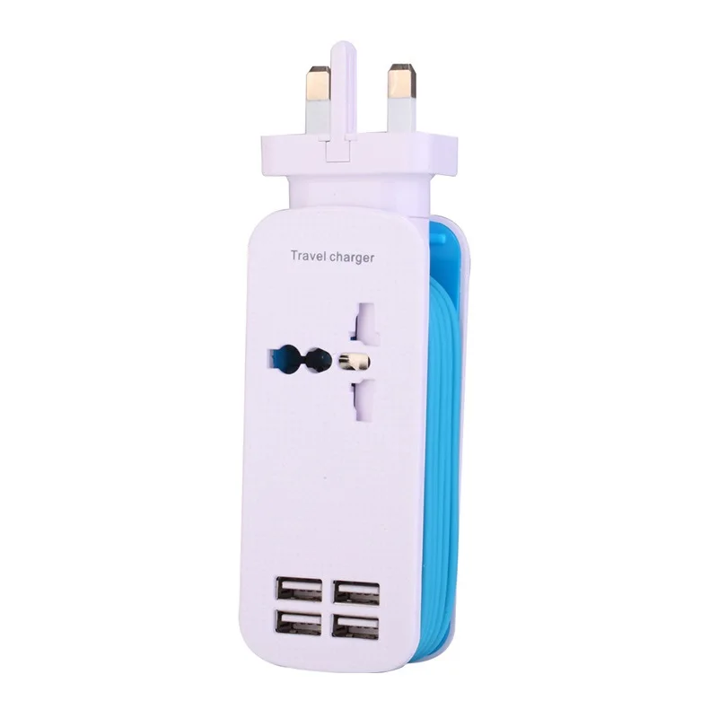UK Plug Nohon 4 порта USB зарядное устройство для iPhone 11 Pro Max AC разъем зарядное устройство для samsung Xiaomi Nexus мобильный телефон планшет адаптер переменного тока - Тип штекера: UK Plug