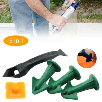 

Caulk Nozzle & Scraper Set Caulk Remover Sealing Caulking Manual Tool Kit Grout Caulk Sealant Finisher