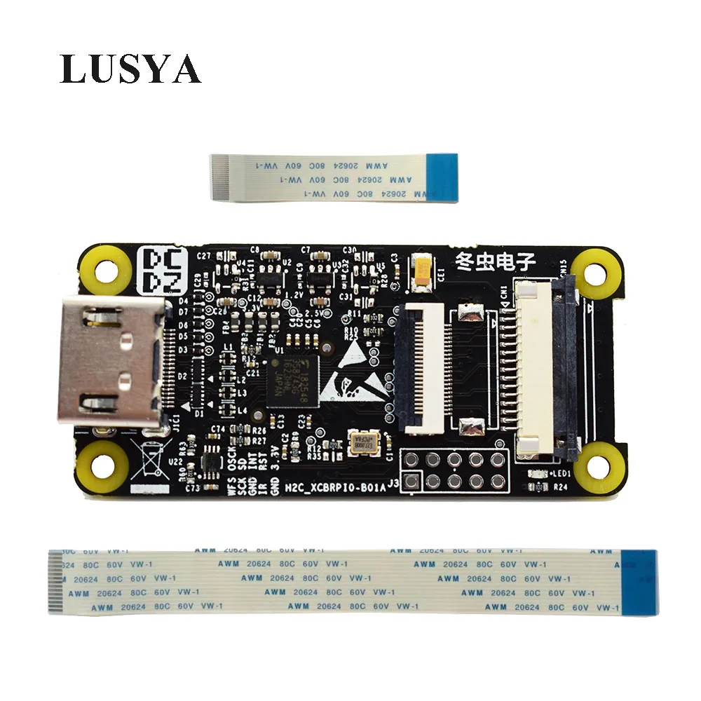 Lusya HDMI-compatible Adapter Board Standard Interface To CSI-2 TC358743XBG For Raspberry Pi 4B 3B 3B+ Zero W