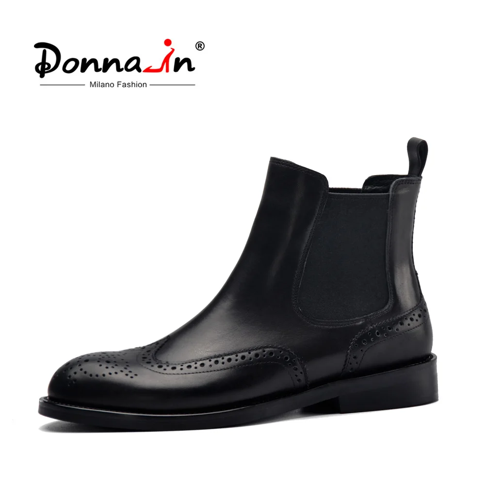 Ботинки женские черные из натуральной кожи на низком каблуке|women genuine leather boots|genuine