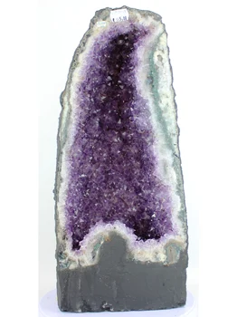 

AMETHYST Geode Cluster - Incredible Natural mineral beauty from Brazil - Extra Qual. - Measure: 15,66 KG - 44 x 20 x 20 CM
