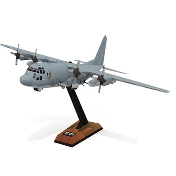 AC-130 Ghost Gunboat Transport Aircraft Papercraft 3D Paper Model Handmade Drawings Military Toy 1