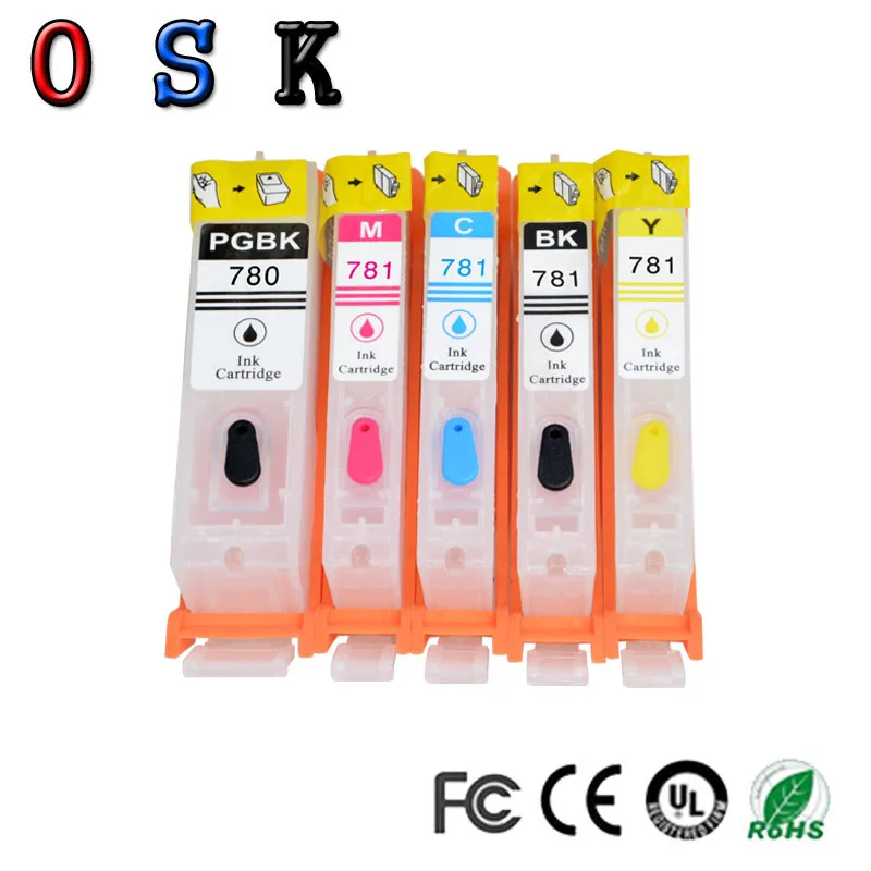 OSK PGI-780 CLI-781 PGI780 PGI-780XL совместимый чернильный картридж для Canon PIXMA TR8570 TS8170 TS9170 струйный принтер