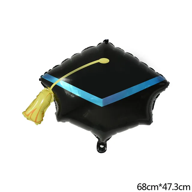 1-15pcs Graduation Balloons Gold Silver Black Latex Balloon Confetti Ballons 2022 Congratulation Grad Party Decoration Supplies 1pc doctor hat