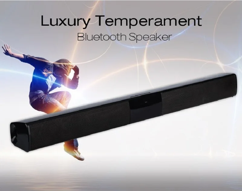 20 Вт домашний ТВ динамик беспроводной Bluetooth динамик Саундбар звуковая система бас стерео музыкальный плеер бум-бокс с fm-радио