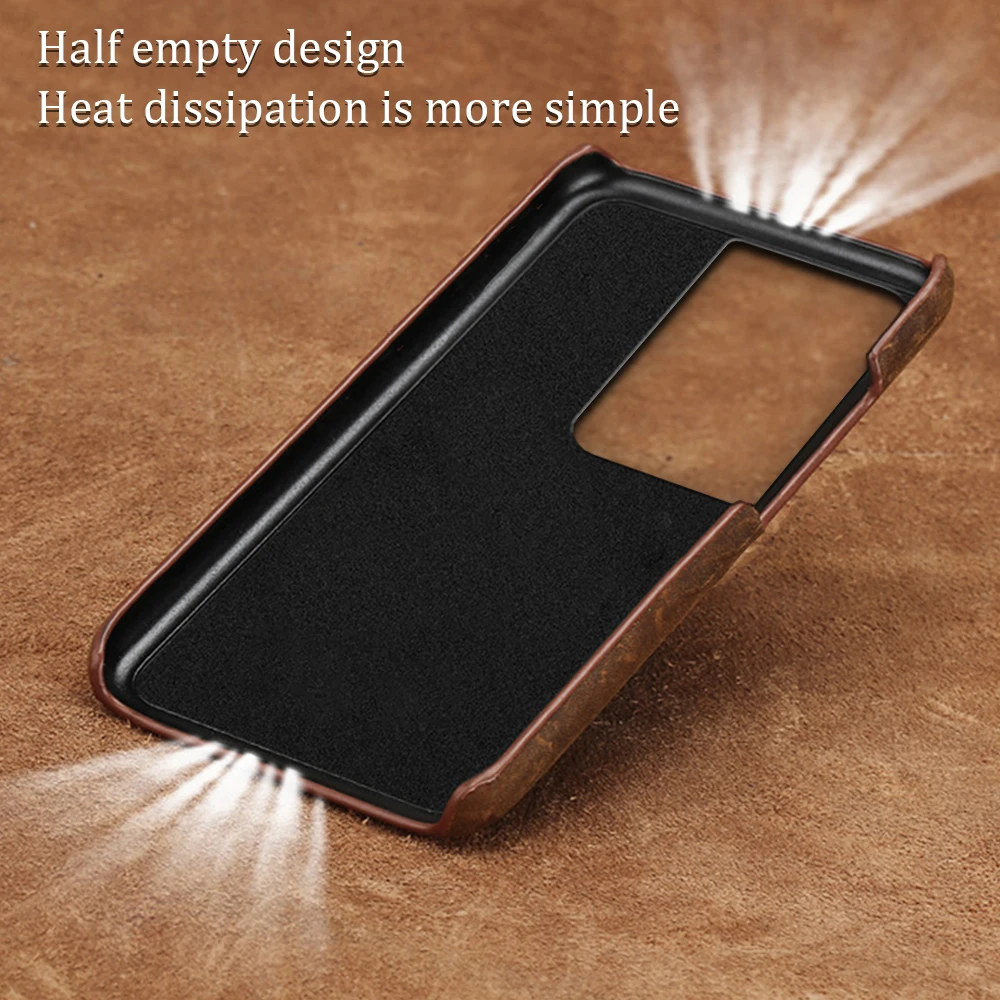 Luxury Retro Genuine PULL-UP Leather Case For Samsung Galaxy S24 S22 Ultra S24 Plus S23Plus S23 Ultra A55 5G Luxury Back Cover