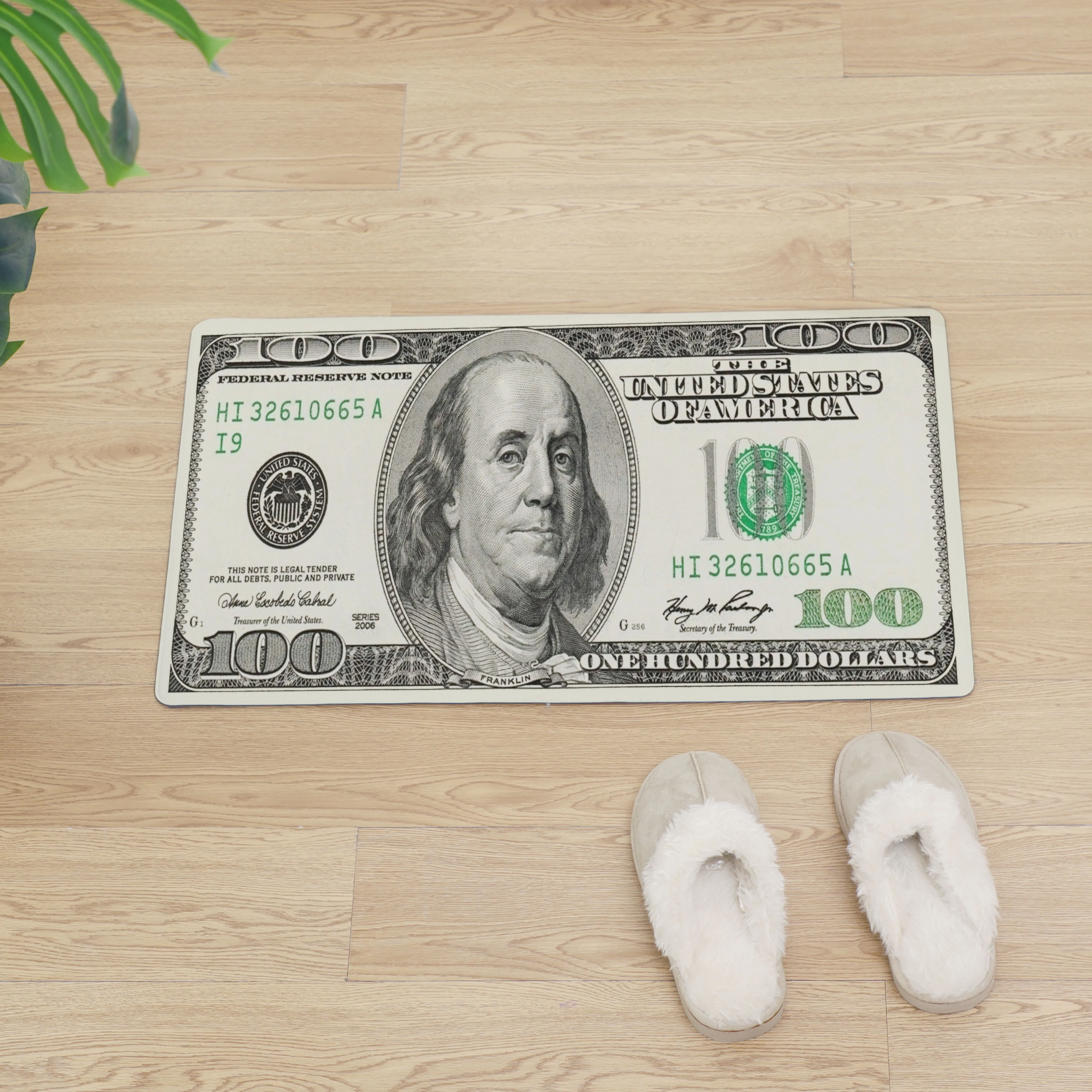 

Money Entrance Doormats Kitchen Mat Area Outdoor Non-slip Door Mat PVC Soft Skin Doorway Rugs Kitchen Carpet Stair Front Pad