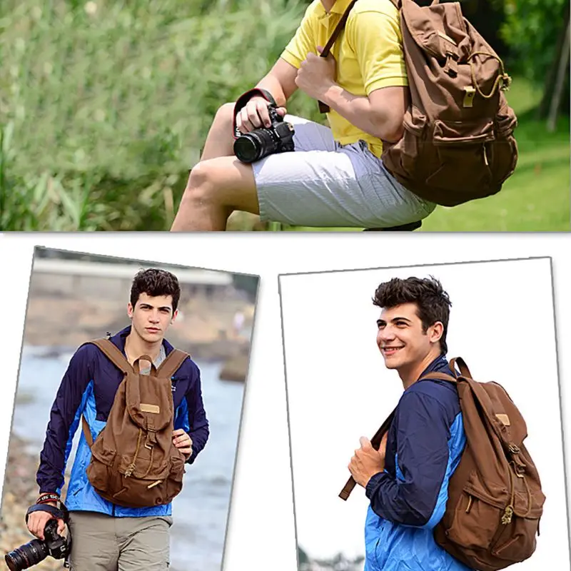 Винтажная сумка для цифровой камеры F5 водонепроницаемый холщовый рюкзак для фотоаппарата для Canon Nikon DSLR беззеркальная зеркальная камера s аксессуар для объектива