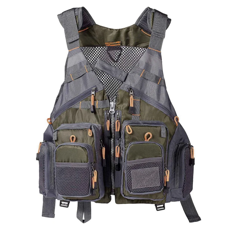 

Fly Fishing Mesh Vest Jacket Life Vest Adjustable Strap for Men and Women for Fly Bass Fishing and Outdoor Activities
