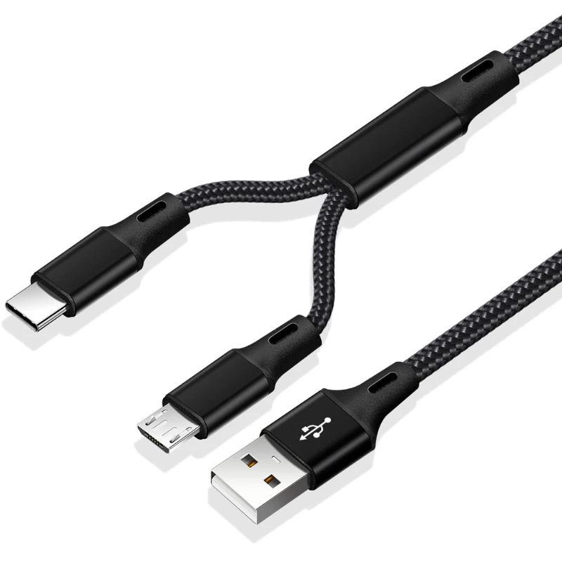 

USB-кабель 2 в 1 для быстрой зарядки Xiaomi, Samsung, Android