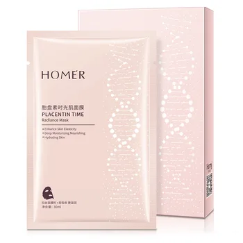 

5 Pieces Placentin Time Radiance Mask Rejuvenation Firming Hydrating Silk Mask Moisturizing Oil-control Anti-Aging Whitening