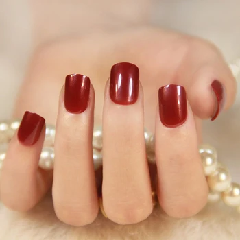 

24PCS Fashion False Nail Gels Tips Fake Nails Kit Full Nails Tips Oval Nail Art Beauty Finger Decoration For Wedding Party