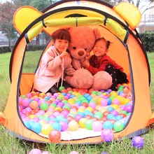 Детская палатка для помещений, большой складной Домик принцессы для игр, 3 года, 4 года, игрушки для бассейна с шариками океанов, wu