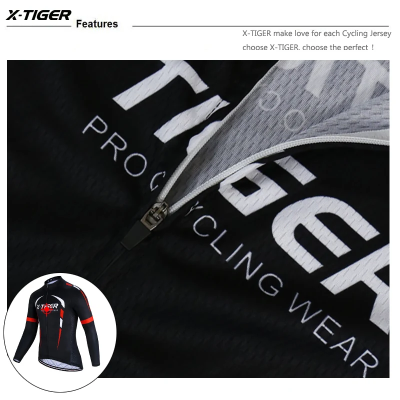 X-Tiger, с длинным рукавом, велосипедные майки, набор, Ropa, Майо, Ciclismo, одежда для велосипеда, одежда для велоспорта, набор, весна, MTB, одежда для велоспорта