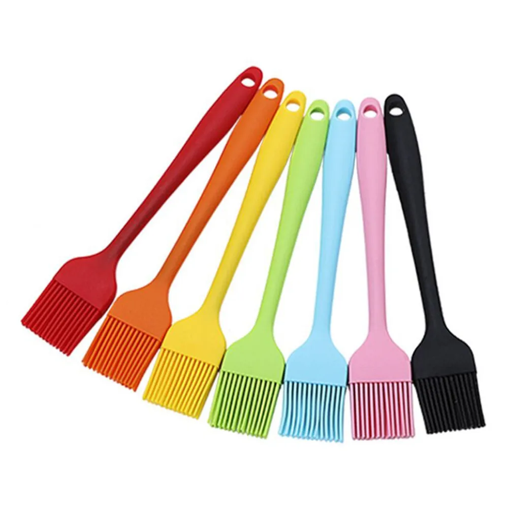 1PC Silicone Basting Pastry Brush Oil Brushes For Cake Bread Butter Baking Tools Kitchen Safety BBQ Brush Grill Mat Brushes