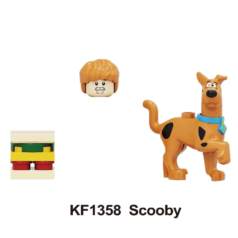 KF1358 Scoobys собака новый фильм Тигр король строительные блоки фигурки Netflix модели