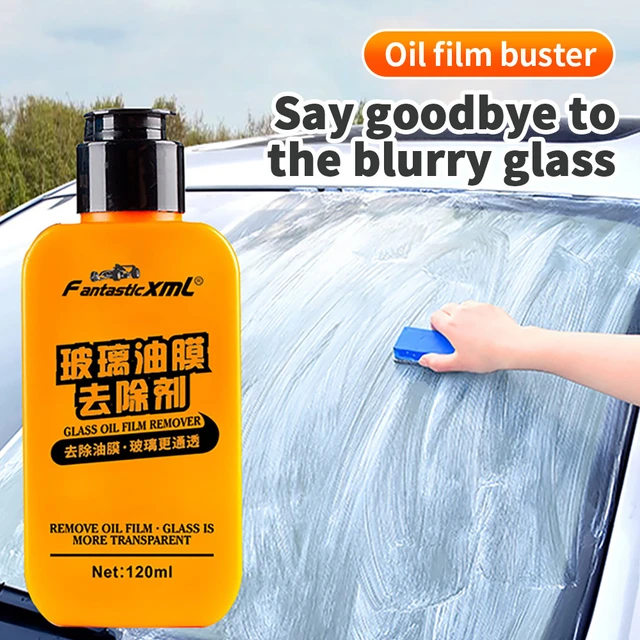 Car Cleaner Glass Oil Film Remover Windshields Cleaning Auto Window  Windshield Decontamination And Rainproof Glass Oil Film Remover with Sponge