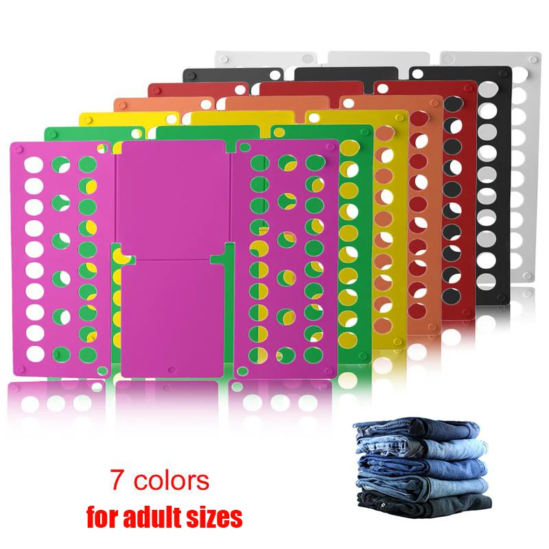 

Quality Magic Clothes Folder T Shirts Jumpers Organiser Fold Save Time Quick Clothe Folding Board Clothe Holder Child/Adult Size