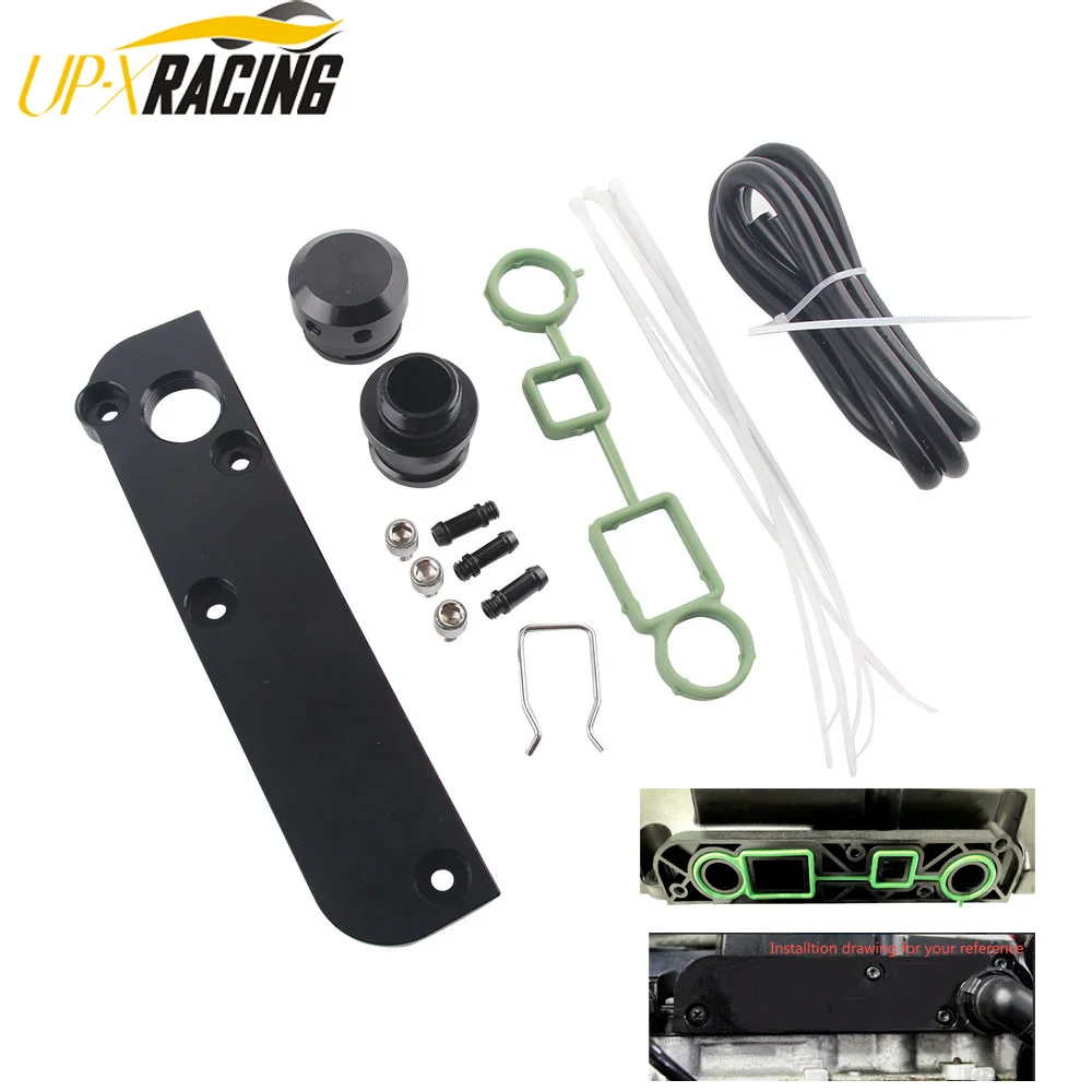 Pcv Eliminare Soluzione Kit W/ Boost Cap Per Mk5 Golf Gti S3 Leon Cupra