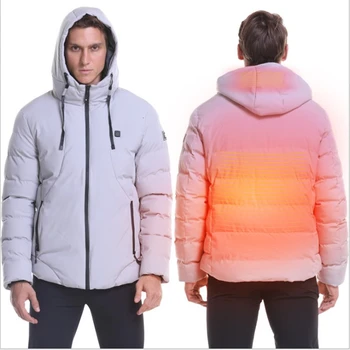 

4XL Thermal USB Electric Heated Jacket Men Women Heating Vest Outdoor Camping Hiking Trekking Skiing Fishing Waterproof Coat