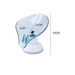 Leaf Shape Punch-free Soap Box Drain Soap Holder Rack Suction Cup Rotatable Multifunction Kitchen Bathroom Supplies Gadgets
