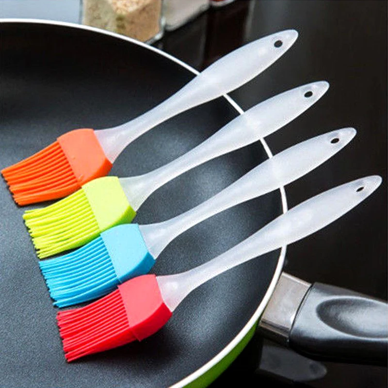 

2pcs Newest Silicone Baking Bakeware Bread Cook Brushes Pastry Oil BBQ Basting Brush Tool Kitchen Gadget